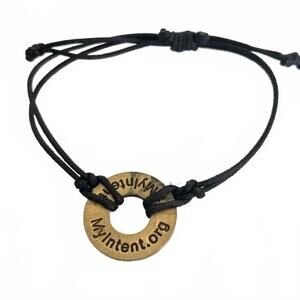 MyIntent " KIND " Brass Motivational Mantra Adjustable Bolo Bracelet